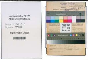 Entnazifizierung Josef Moellmann , geb. 28.08.1892 (Bergmann)