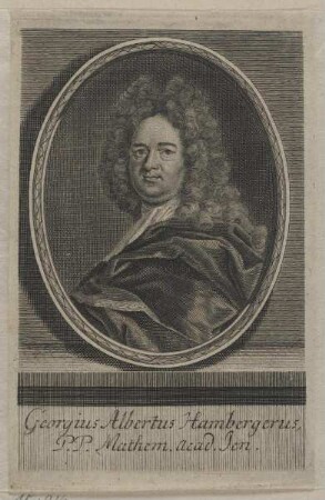 Bildnis des Georgius Albertus Hambergerus