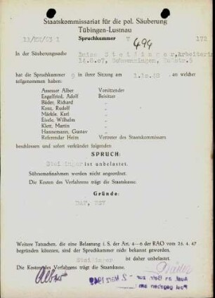 Steidinger, Luise