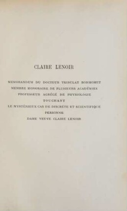 Claire Lenoir