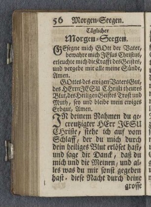 Täglicher Morgen-Seegen.