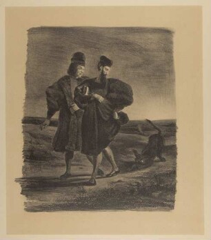 Faust, Wagner und der Pudel. Faust, Wagner et le barbet