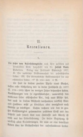 335-342 [Rezension] Bautz, Joseph, Die Lehre vom Auferstehungsleibe nach ihrer positiven und speculativen Seite dargestellt