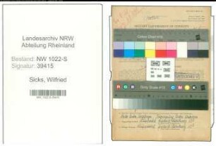 Entnazifizierung Wilfried Sicks , geb. 22.10.0000 ()