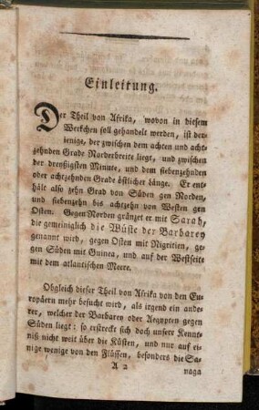 [Des Ersten Bandes erste Abtheilung]