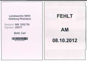 Entnazifizierung Carl Boldt , geb. 13.09.1899 (Spediteur)