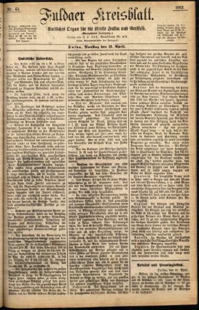 Ausgabe vom Dienstag, den 18. April 1882.