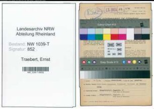 Entnazifizierung Ernst Traebert , geb. 05.05.1922 (Angestellter)