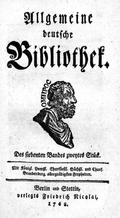 Des siebenten Bandes zweytes Stück.