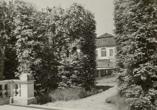 Heidenau-Großsedlitz. Barockgarten Großsedlitz (1719/1723). Blick zur Oberen Orangerie ((Teilansicht) 1720/1721; J. Ch. Knöffel)