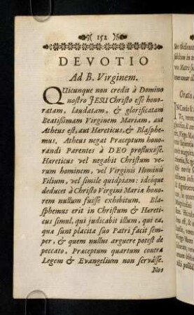 152-157, Devotio Ad B. Virginem