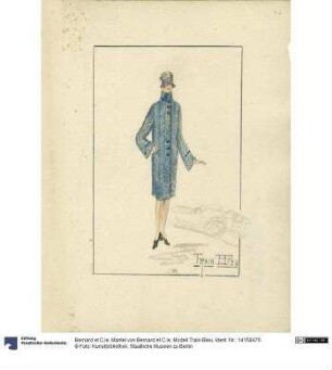 Mantel von Bernard et C.ie, Modell Train Bleu