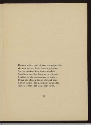 Unterm schutz von dichten blättergründen : [SW III: keine Sigle]; [SW III, S. 83/143]