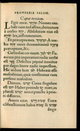 Caput tertium.