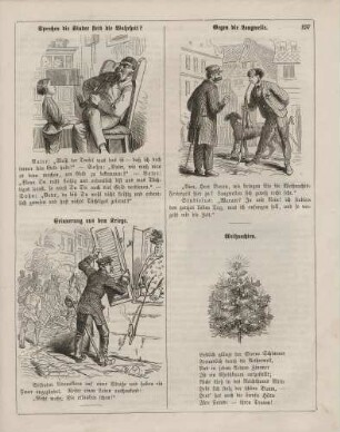 "Sprechen die Kinder stets die Wahrheit?" "Gegen die Langweile" "Erinnerung aus dem Kriege" "Weihnachten"