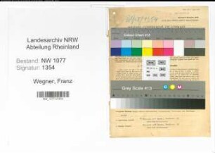 Entnazifizierung Franz Wegner , geb. 08.04.1897 (Polizist)