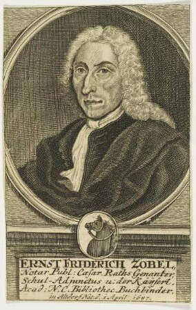 Bildnis des Ernst Friderich Zobel