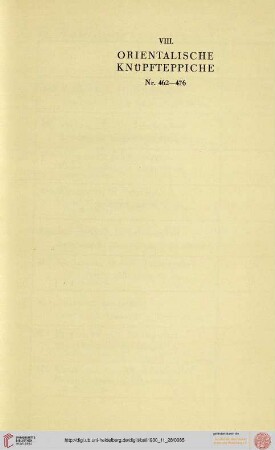 VIII. Orientalische Knüpfteppiche (Nr. 477-527)