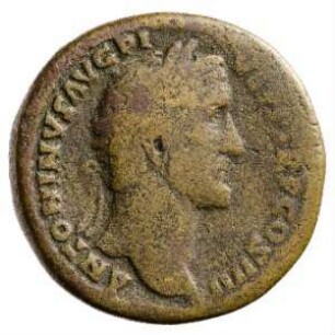 Münze, Sesterz, 145 - 161 n. Chr.