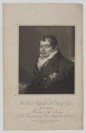 Bildnis des Augustus Frederick of Sussex