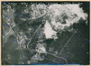 Foto der Stellungen nordwestlich von Paissy (Luftbild)