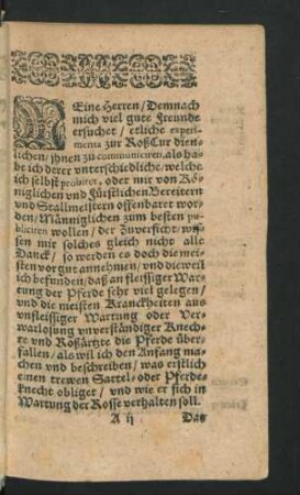 Das Erste Buch der Roß-Artzneyen.
