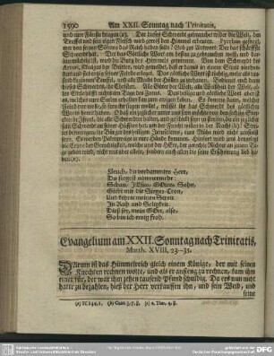 Evangelium am XXII. Sonntag nach Trinitatis, Matth. VIII, 23-35