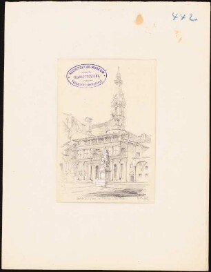 Santa Croce, Florenz: Perspektivische Ansicht