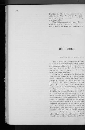CCLX. Sitzung.