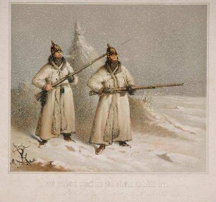 Preussische Vedetten vor Düppel im März 1864