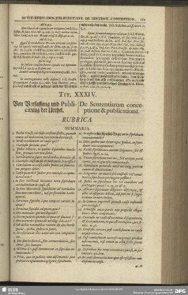 Tit. XXXIV. Von Verfassung und Publicirung der Urthel