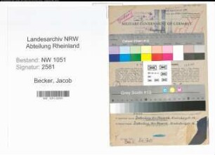 Entnazifizierung Jacob Becker , geb. 09.11.1893 (Beamter)