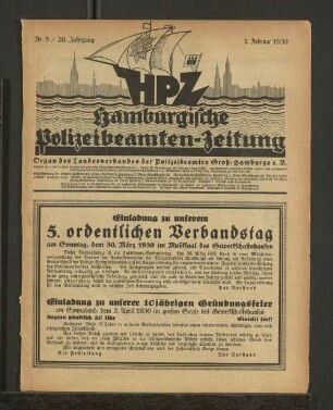 Nr. 3 / 20. Jahrgang 1. Februar 1930