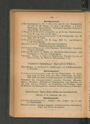 Spandauer Dampfschifffahrts-Gesellschaft.