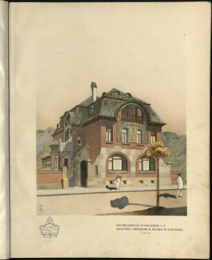 Einfamilienhaus in Karlsruhe I. B. Architekt: [Professor H. Billing] Deines in Karlsruhe.
