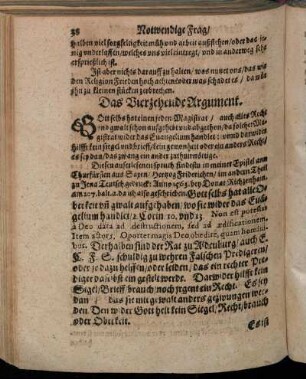 Das Vierzehende Argument.