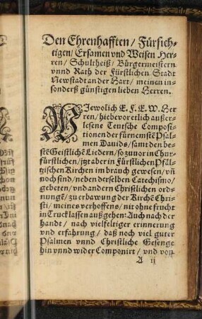 [Widmung und Vorrede]