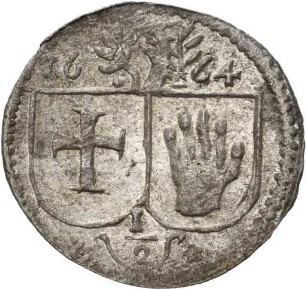 Einseitiger Halbkreuzer der Reichsstadt Schwäbisch Hall, 1664