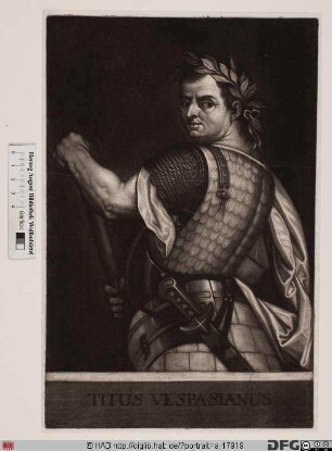 Bildnis ROM: Titus, 10. römischer Kaiser 79-81 (eig. Titus Flavius Vespasianus)