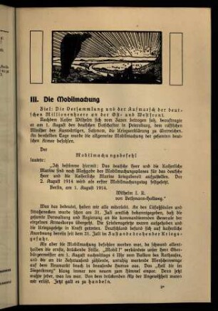 35-49, III. Die Mobilmachung
