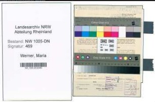 Entnazifizierung Maria Werner , geb. 07.11.1893 (Maschinenstrickerin)
