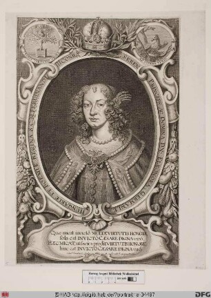 Bildnis Eleonora (Gonzaga) d. J., römisch-deutsche Kaiserin, geb. Prinzessin von Mantua zu Nevers u. Rethel
