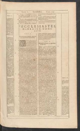 Ecclesiastes, Hebraice Coheleth