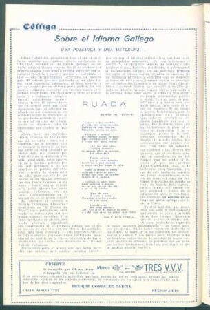 Sobre el Idioma Gallego : Una polémica y una metedura