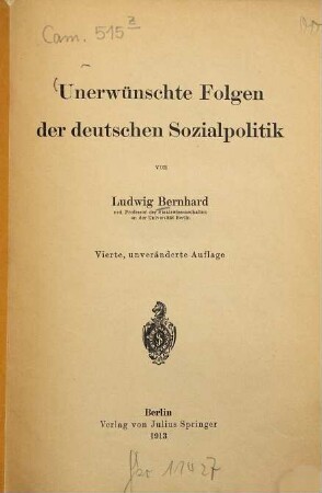 Unerwünschte Folgen der deutschen Sozialpolitik