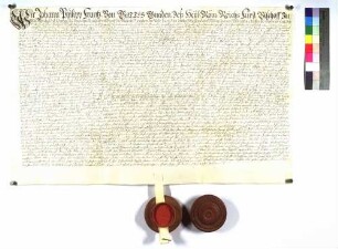Bischof Johann Philipp an alle Grafen Hohenlohe verleiht Buchenbach.