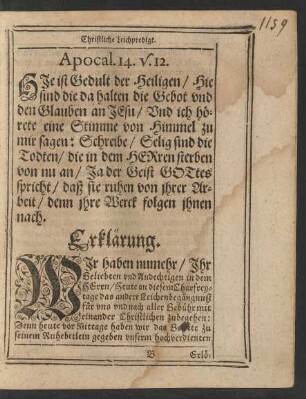 Text. Apocal. 14. v. 12.