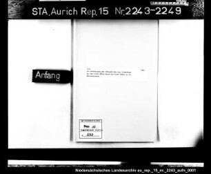Die Genehmigung des Verkaufs des sog. Kiekerhaus bei der roten Mühle durch die Stadt Emden an die Mühlensozietät