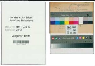 Entnazifizierung Herta Wegener , geb. 00.00.0000 (Lehrerin)