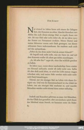 Der Komet